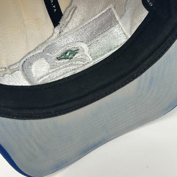 Seattle Seahawks Splash Hat Baseball Cap Mitchell and Ness Wool Snapback Blue - Picture 5 of 12